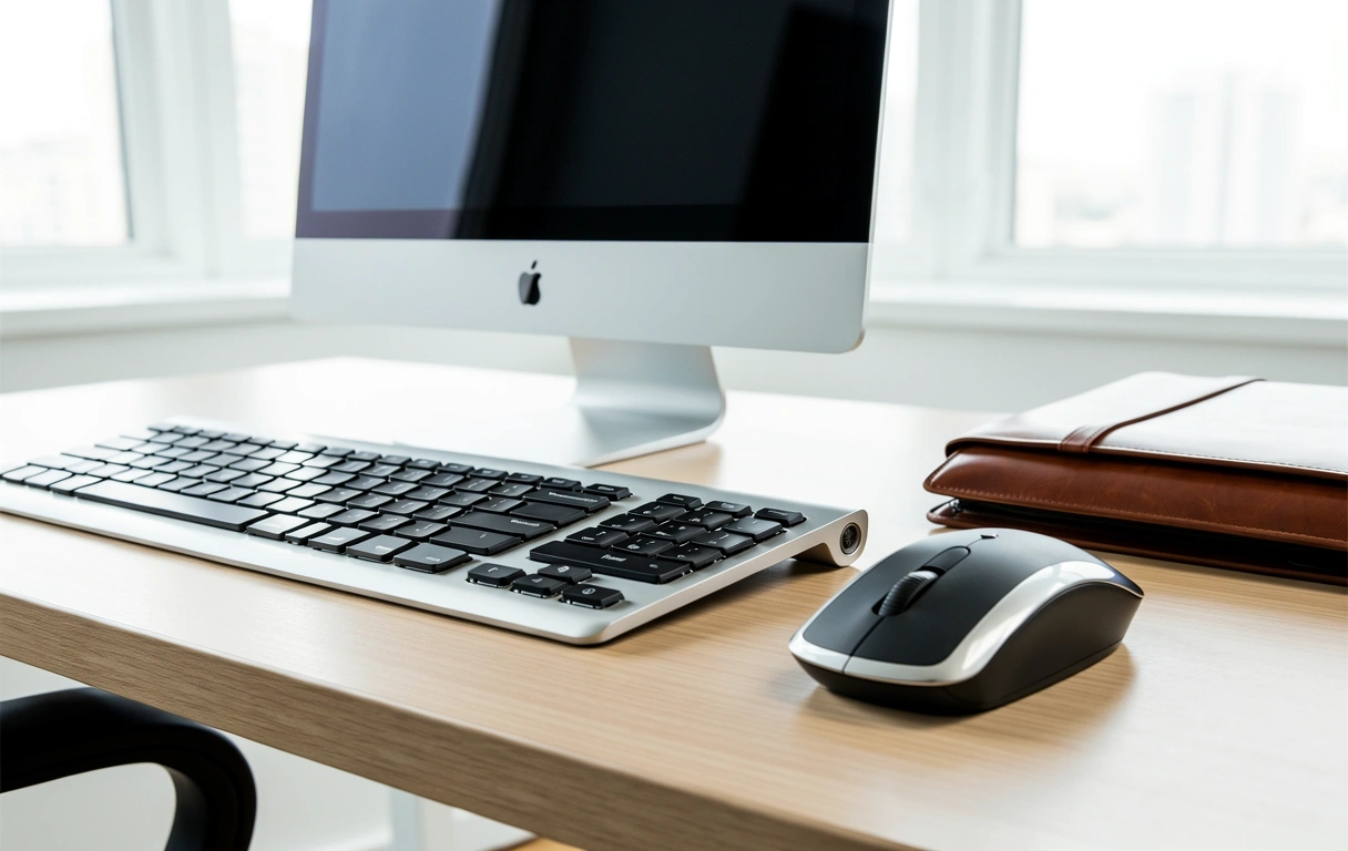 Modern financial workstation setup